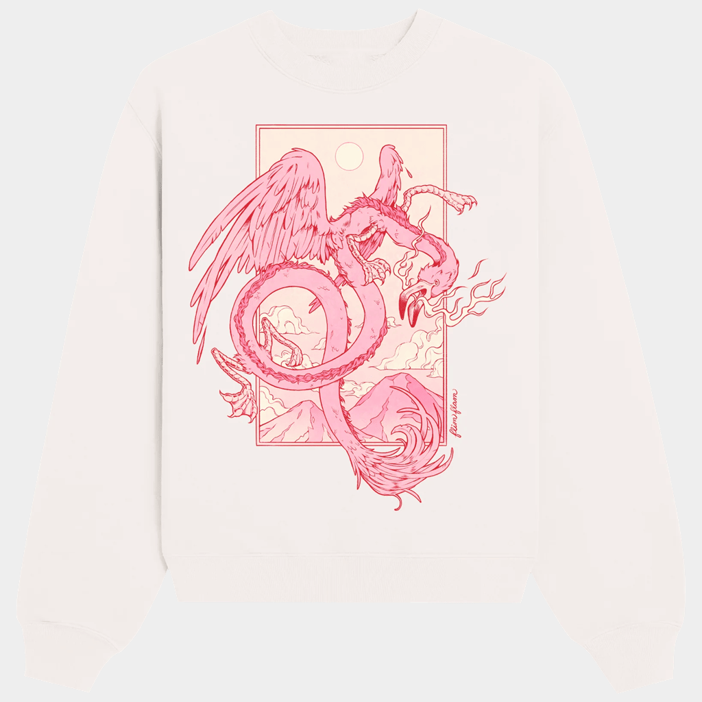 Flim Flam Merch Flamingo Dragon Sweatshirt Great Gifts For Girlfriend - Lilybirchmarket