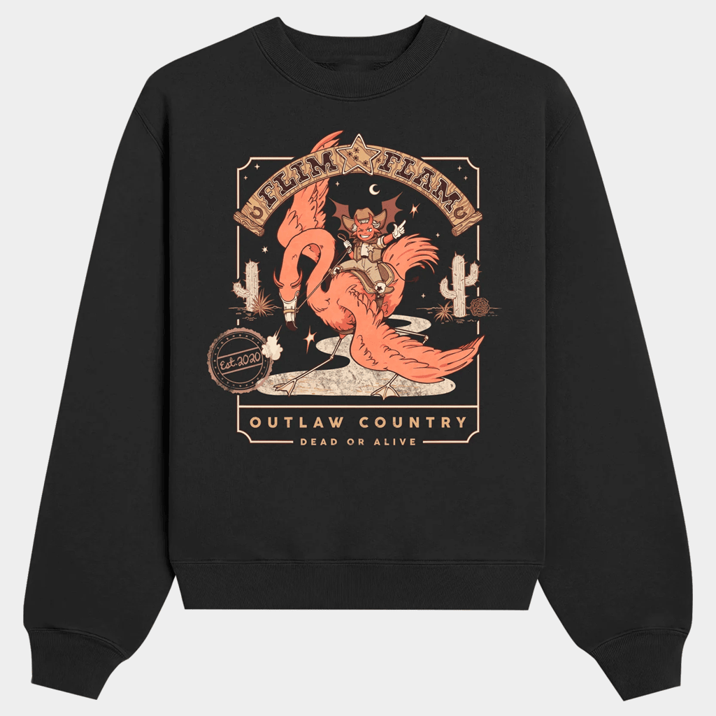 Flim Flam Merch Outlaw Country Sweatshirt Flim Flam Crewneck Gift For Dudes - Lilybirchmarket