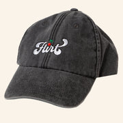 Flirt Recordings Merch Flirt Embroidered Hat Gifts For Music Enthusiasts - Lilybirchmarket
