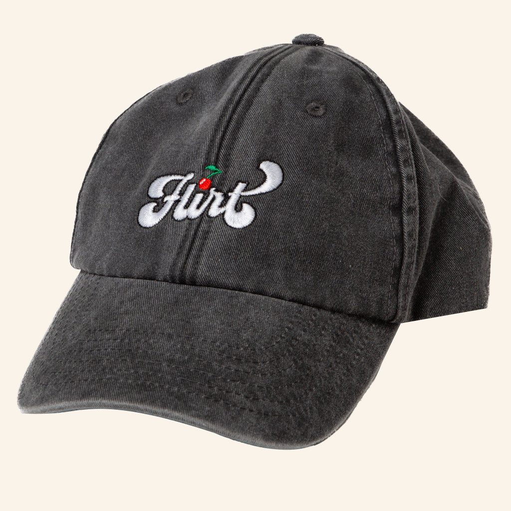 Flirt Recordings Merch Flirt Embroidered Hat Gifts For Music Enthusiasts - Lilybirchmarket