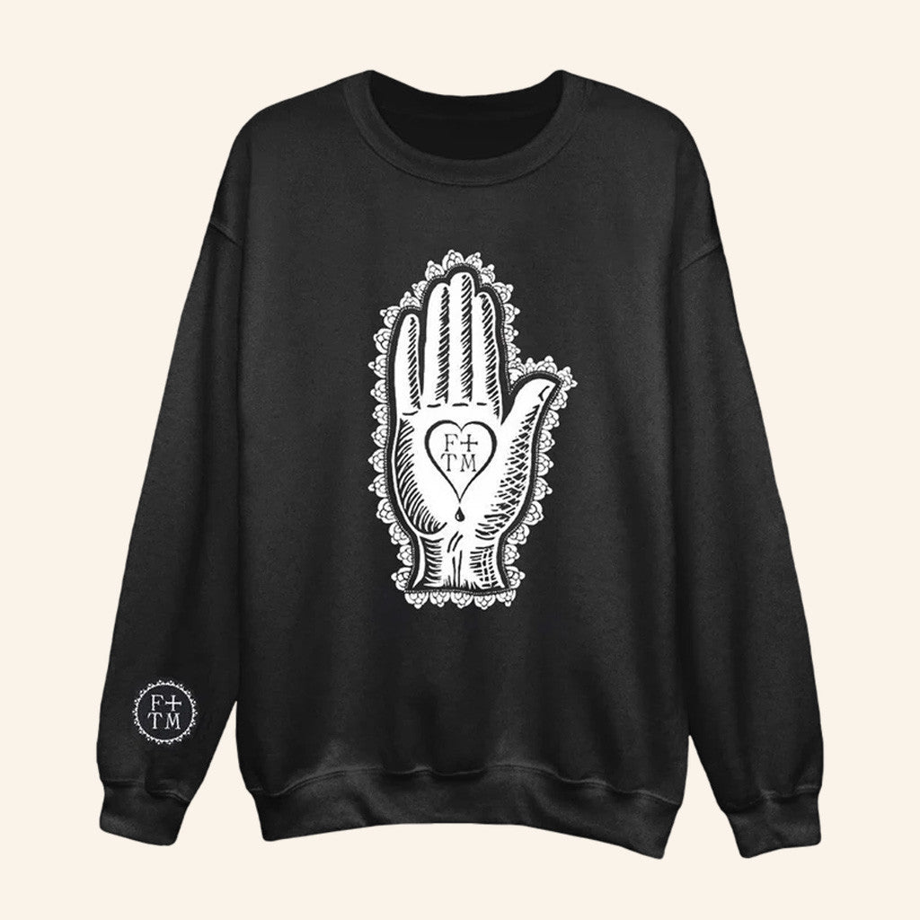 Florence And The Machine Merch Palm Print Sweatshirt Xmas Gifts For Rock Lovers - Lilybirchmarket