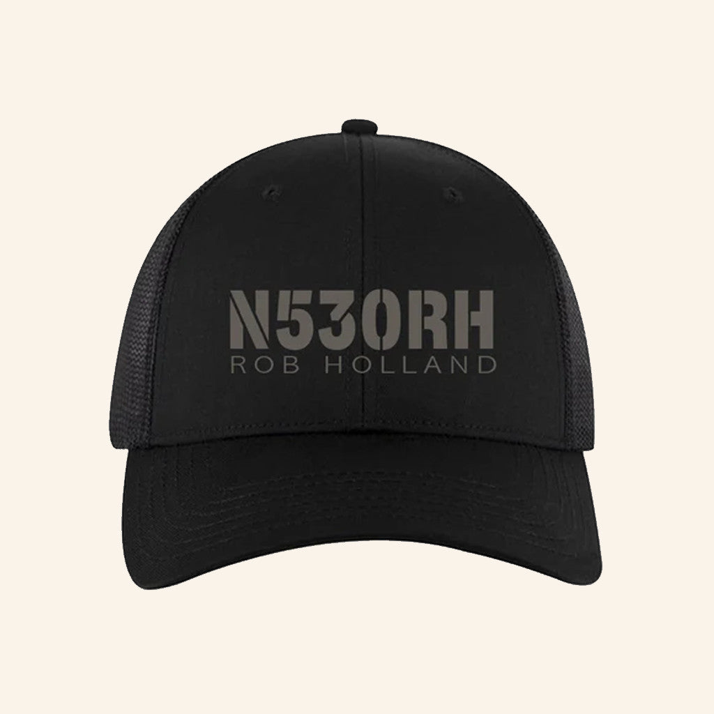 Fly Good Merch N530RH Black Trucker Hat Birthday Gift Ideas For Boyfriend - Lilybirchmarket
