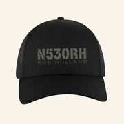 Fly Good Merch N530RH Black Trucker Hat Christmas Gifts For Husband - Lilybirchmarket