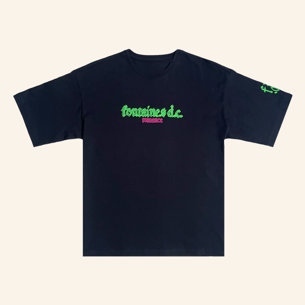 Fontaines DC Merch Scribble Logo Black T-Shirt Christmas Gifts For Friends - Lily Birch Market