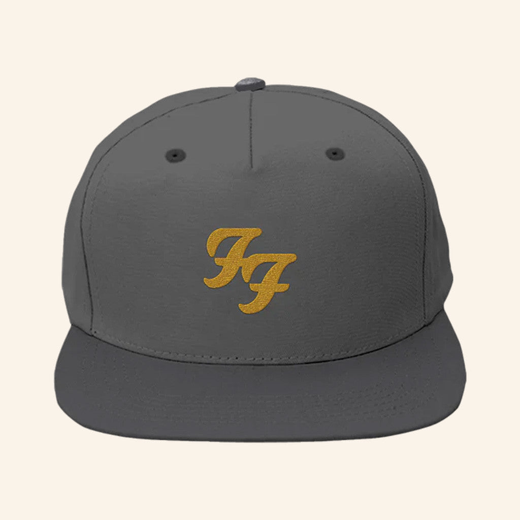 Foo Fighters Merch FF Logo Snapback Hat Embroidered Cool Gifts For Rock Lovers - Lilybirchmarket