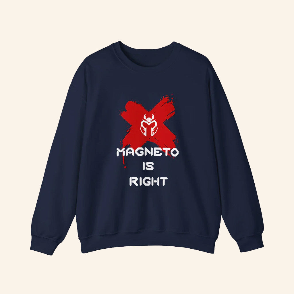 For All Nerds Merch Magneto Is Right Sweatshirt Gifts For X Man Fans - Lilybirchmarket