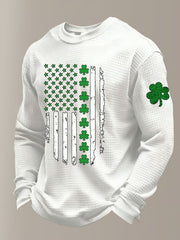  Forever Ireland Irish American Flag Draft Beer Long Sleeve T-shirt St Patrick'S Day Gifts - TradiViet