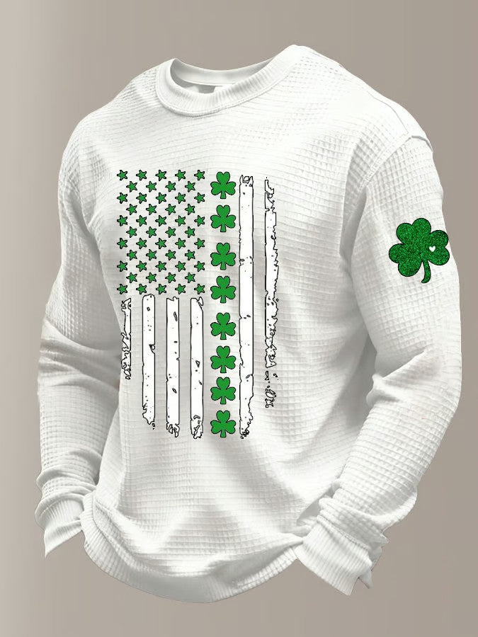  Forever Ireland Irish American Flag Draft Beer Long Sleeve T-shirt St Patrick'S Day Gifts - TradiViet