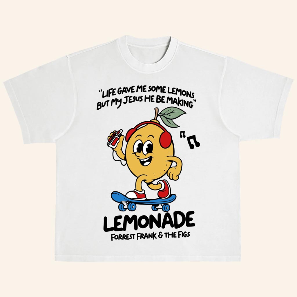 Forrest Frank Merch Lemon Skate T-Shirt Christian Apparel Gifts For Music Lovers - Lily Birch Market