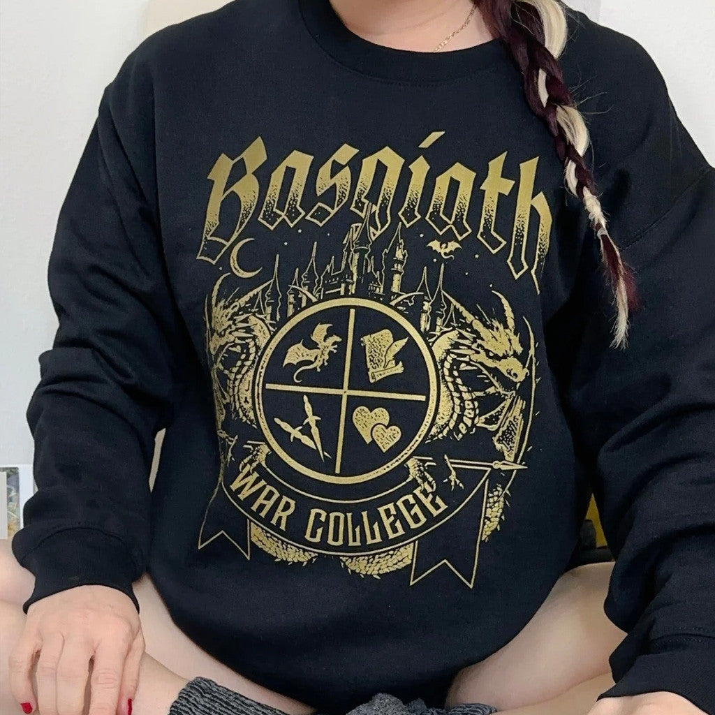 Fourth Wing Merch Basgiath War College Sweatshirt Gifts For Girlfriends - Lilybirchmarket