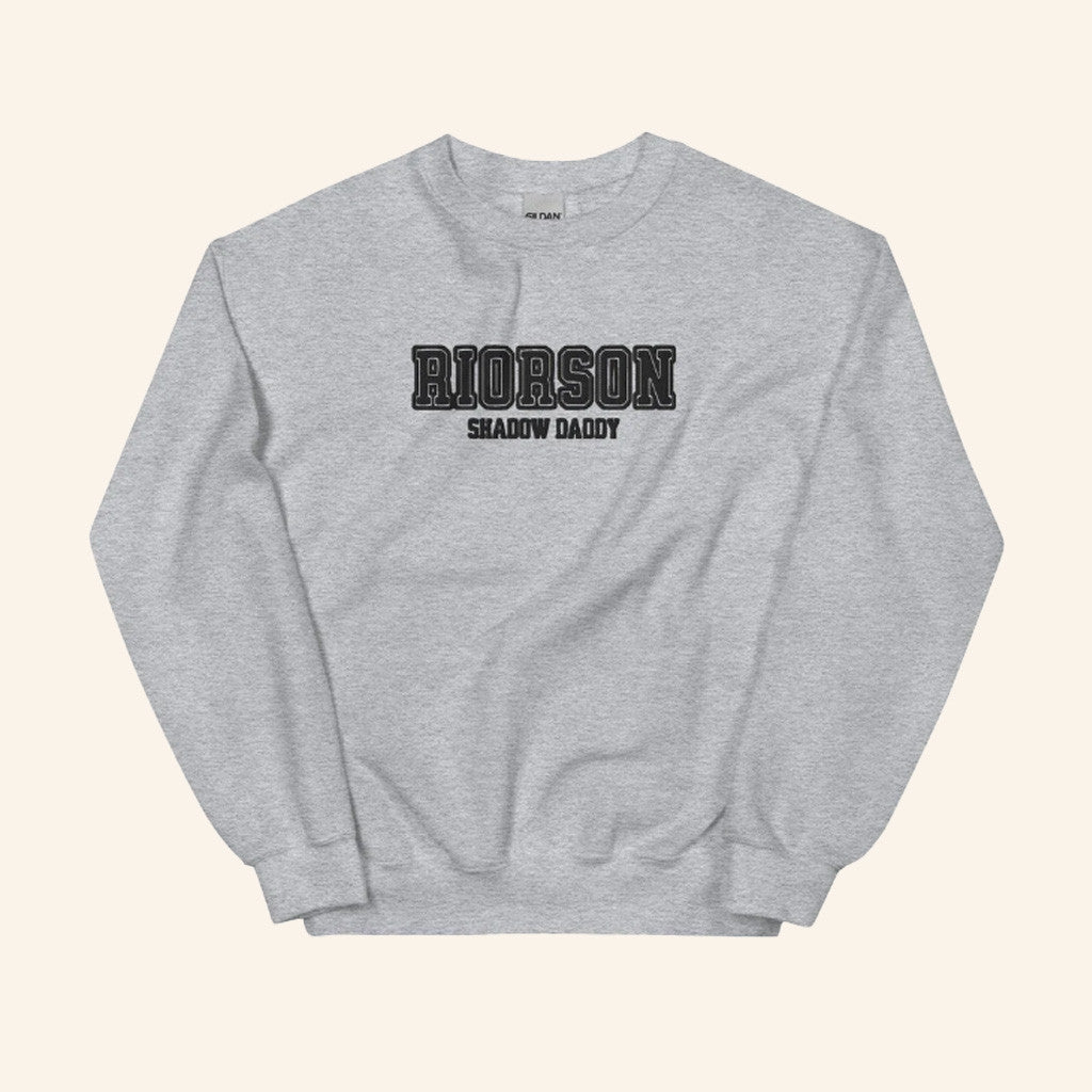 Fourth Wing Merch Riorson Shadow Daddy Embroidered Sweatshirt Present For Her - Lilybirchmarket