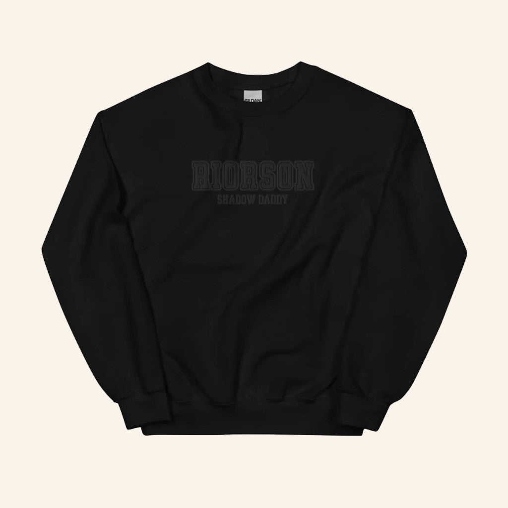 Fourth Wing Merch Riorson Shadow Daddy Embroidered Sweatshirt Present For Husband - Lilybirchmarket