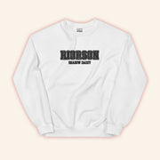 Fourth Wing Merch Riorson Shadow Daddy Embroidered Sweatshirt White Present For Wife - Lilybirchmarket