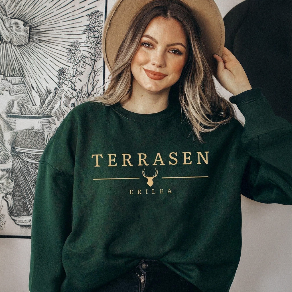 Fourth Wing Merch Terrasen Sweatshirt Present For Daughter - Lilybirchmarket