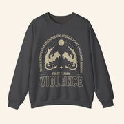 Fourth Wing Merch Violence Sweatshirt Present For Best Friends - Lilybirchmarket