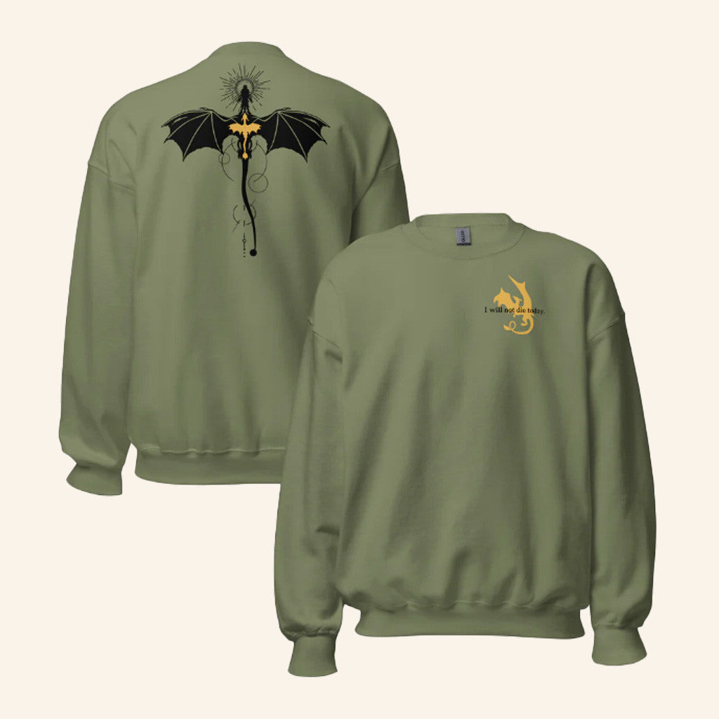 Fourth Wing Merch Violet Sorrengail Dragon Relic Sweatshirt Best Gifts For Boyfriend - Lilybirchmarket