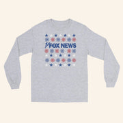 Fox News Merch Fox News Holiday Snowflakes Long Sleeve Shirt Xmas Presents For Her - Lilybirchmarket