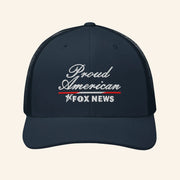 Fox News Merch Fox News Proud American Trucker Hat Patriotic Gifts For Dad - Lilybirchmarket