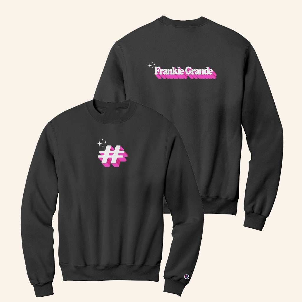 Frankie Grande Merch Sparkle Hashtag Champion Sweatshirt Christmas Ideas For Dad - Lilybirchmarket