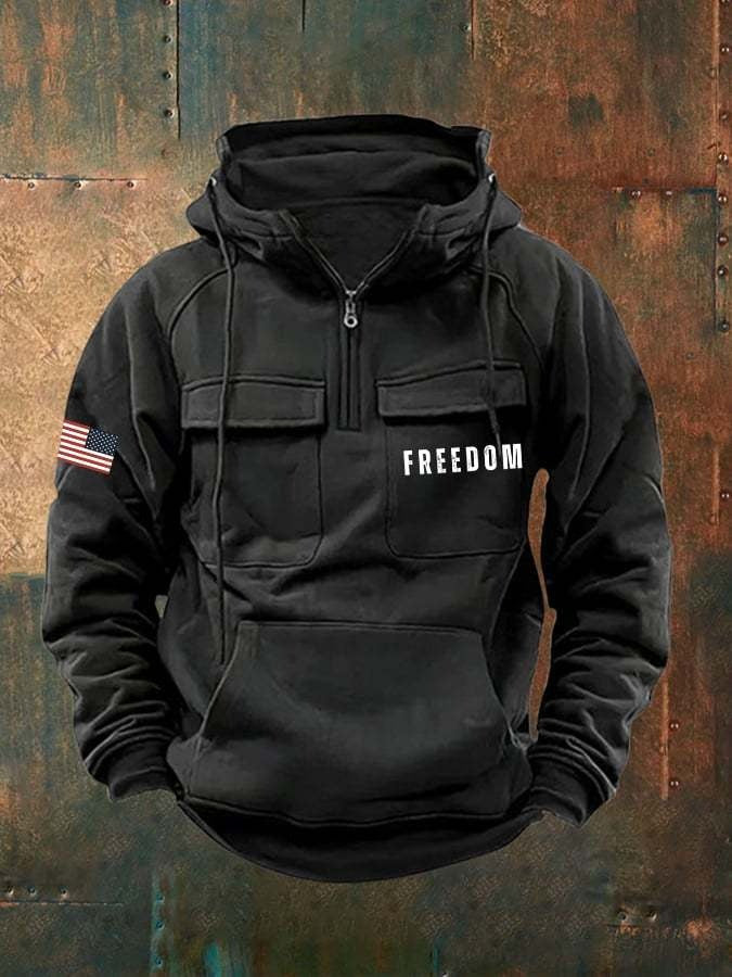 Freedom Charlie Kirk Merch Multi-Pocket Jacket Clothes Charlie Kirk Memorial Merch - Lilybirchmarket