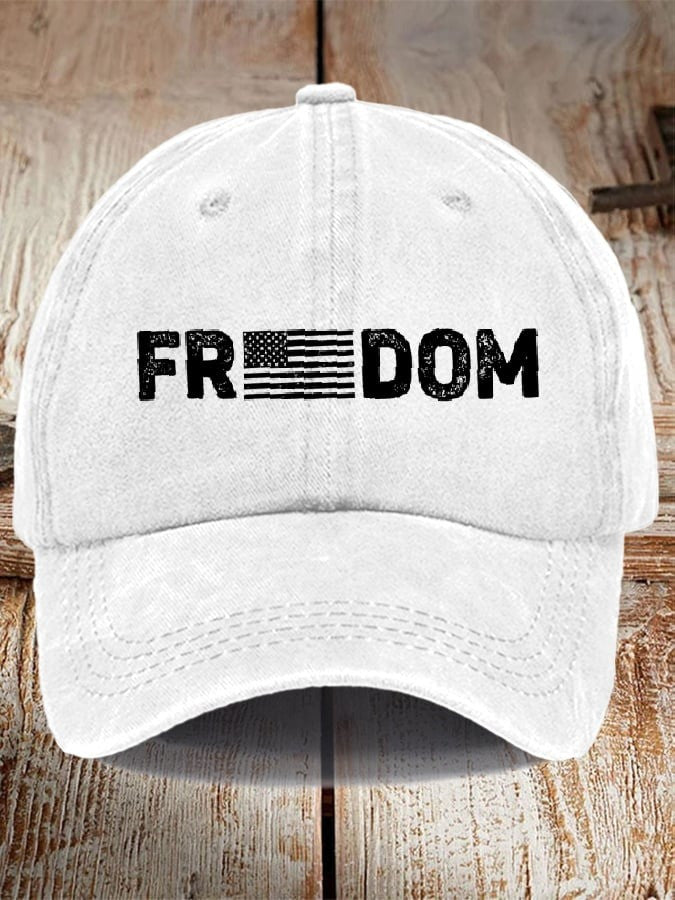 Freedom Hat American Flag Charlie Kirk Memorial Hat Charlie Kirk Merch Gifts For Patriots - Lilybirchmarket