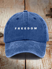 Freedom Hat Blue Charlie Kirk Shooter Hat Gifts For Patriots - Lilybirchmarket