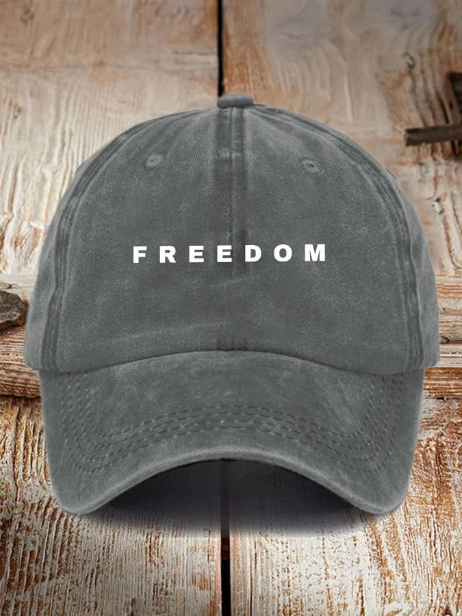Freedom Hat Grey Charlie Kirk Shooter Hat Gifts For Patriots - Lilybirchmarket