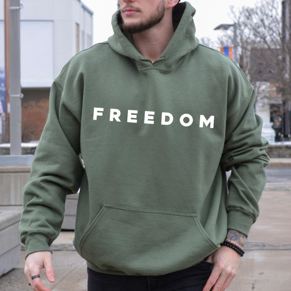 Freedom Hoodie Charlie Kirk Freedom Hoodie Charlie Kirk Memorial Apparel TPUSA Merch - Lilybirchmarket