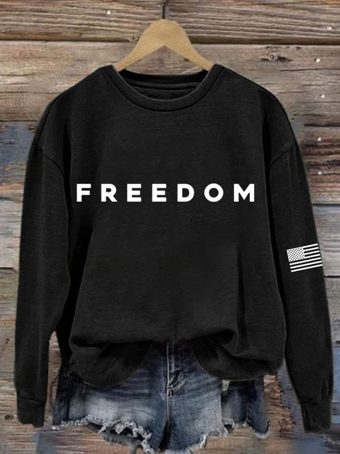 Freedom Sweatshirt Charlie Kirk Sweatshirt Charlie Kirk Shooters Merchandise Gifts For Mom - Lilybirchmarket