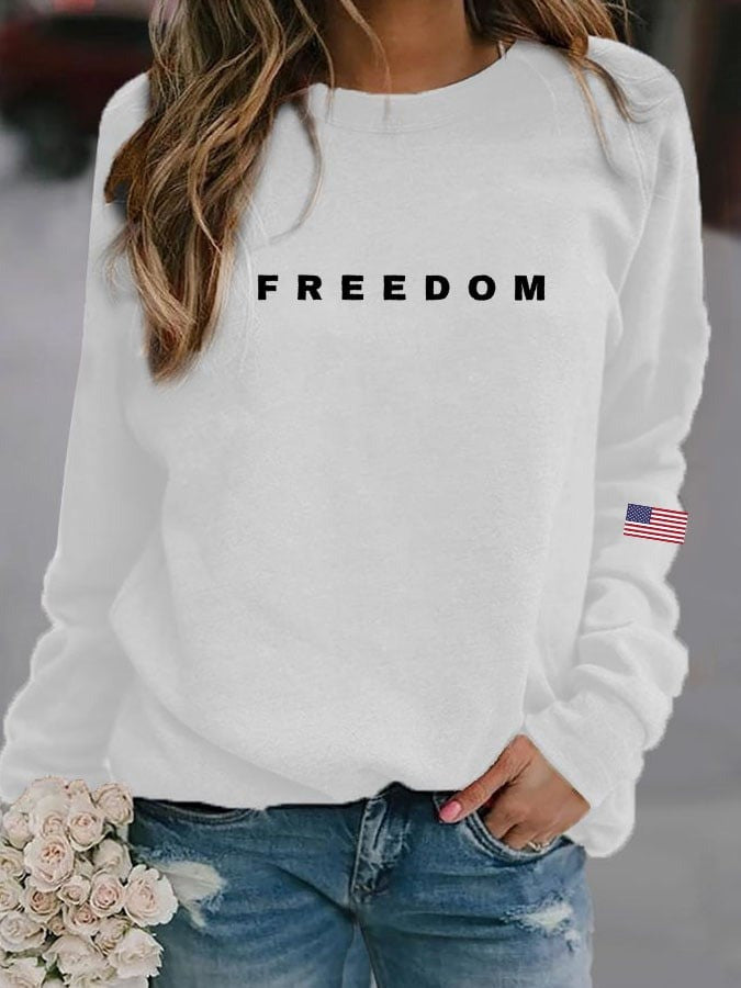 Freedom Sweatshirt Charlie Kirk Sweatshirt Freedom Patriotic Clothing Gifts For Supporters - Lilybirchmarket