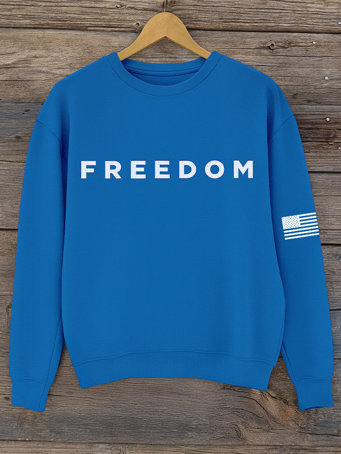 Freedom Sweatshirt Royal Charlie Kirk Sweatshirt Charlie Kirk Shooters Merchandise Gifts For Mom - Lilybirchmarket