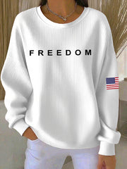 Freedom Sweatshirt White They Shot The Words Not The Man Sweatshirt Charlie Kirk Shirt - Lilybirchmarket