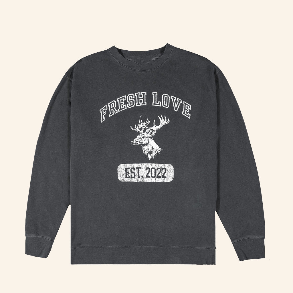 Fresh Love Clothing Merch Black College Logo Sweatshirt Christmas Present For Dad - Lilybirchmarket