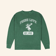 Fresh Love Clothing Merch Green College Logo Sweatshirt Christmas Ideas For Him - Lilybirchmarket