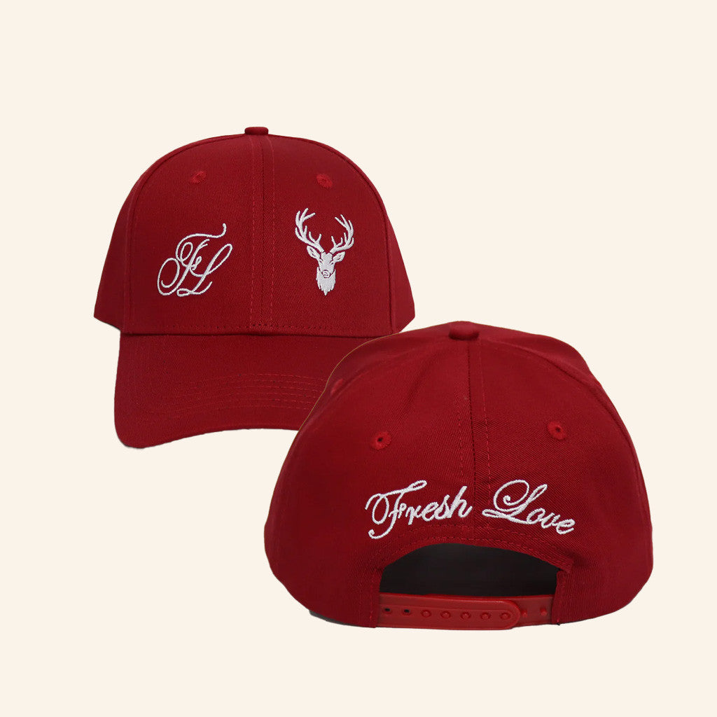 Fresh Love Clothing Merch Signature Hat Red Embroidered Gifts For Friends - Lilybirchmarket