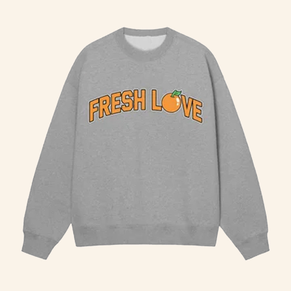 Fresh Love Merch Fresh Love Logo Crewneck Sweatshirt Gifts For Girlfriend - Lilybirchmarket