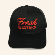 Fresh Western Hat Embroidered Black And Sunset Trucker Hat Dad Christmas Gifts - Lilybirchmarket