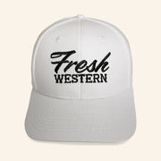 Fresh Western Hat Embroidered Black And White Trucker Hat Gifts For Husband - Lilybirchmarket