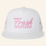 Fresh Western Hat Embroidered Fresh Western Trucker Snapback Hat Gift Ideas For Wife - Lilybirchmarket