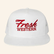 Fresh Western Hat Embroidered Fresh Western Trucker Snapback Hat Presents For Boyfriend - Lilybirchmarket
