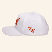 Fresh Western Hat Embroidered FW White Hat Birthday Gift For Him - Lilybirchmarket