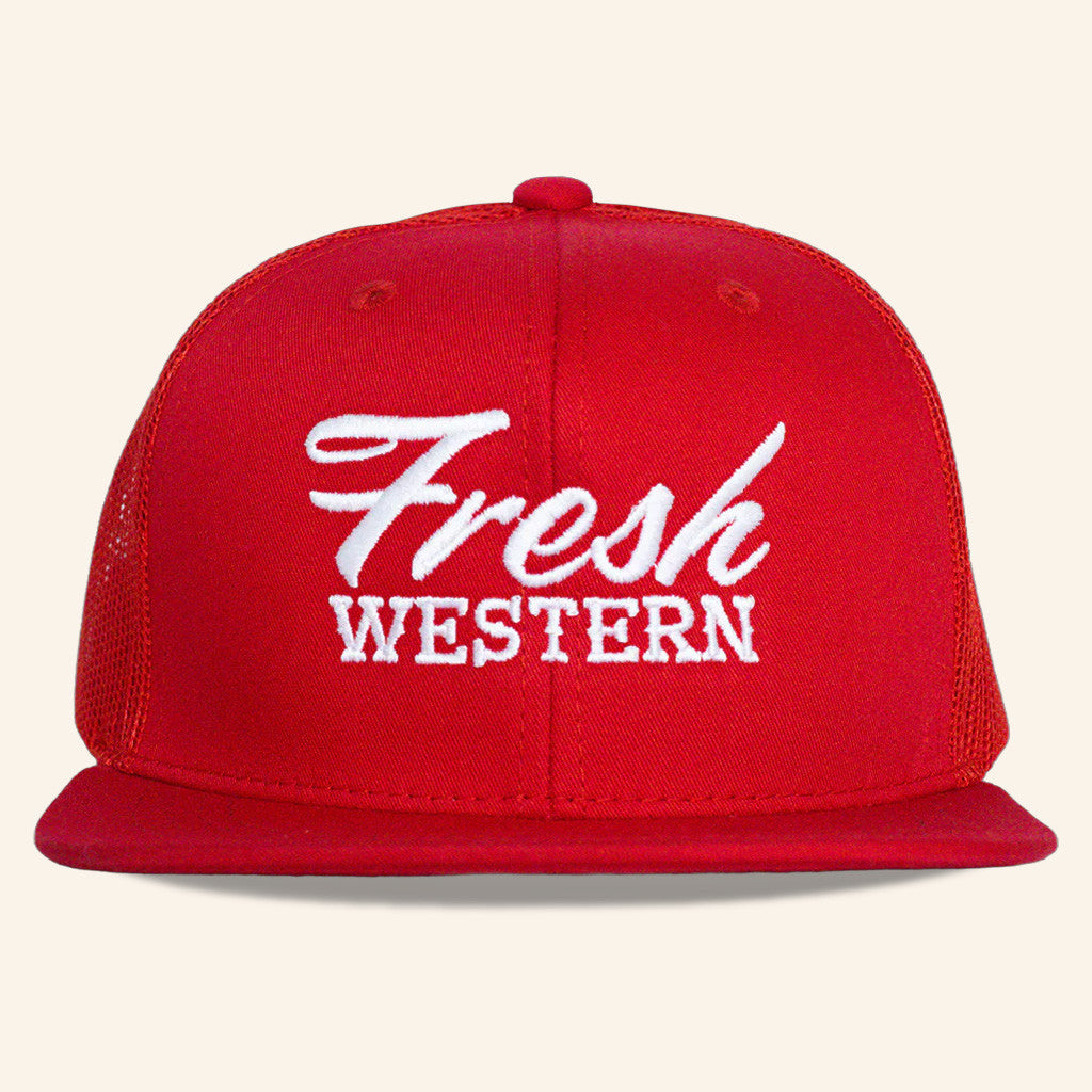 Fresh Western Hat FW Trucker Snapback Hat Embroidered Christmas Gifts For Father - Lilybirchmarket