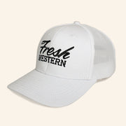Fresh Western Hat White And Black Embroidered Hat Gifts For Him - Lilybirchmarket