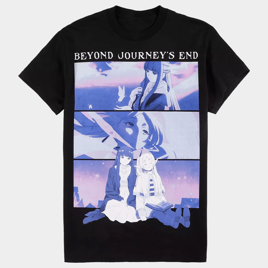 Frieren Merch Frieren Beyond Journey's End Fern And Frieren Panels T-Shirt Gifts For Friends - Lily Birch Market