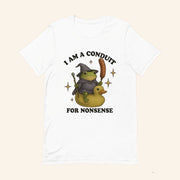 Frog I Am A Conduit For Nonsense T-Shirt Funny Frog Wizard Shirt Gag Gifts For Friends - Lily Birch Market