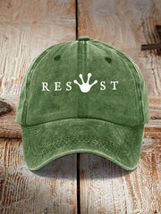 Frog Resist Hat Embroidered Portland Frog Against ICE Hat Gifts for Activists - Lilybirchmarket