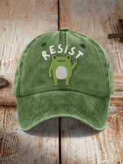 Frog Resist Hat Embroidered Portland Frogs Hat Gifts for Democracy Lovers - Lilybirchmarket
