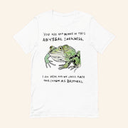 Frog You Are Not Alone In This Abyssal Darkness T-Shirt Positive Message Shirt Gifts For Friend - Lily Birch Market