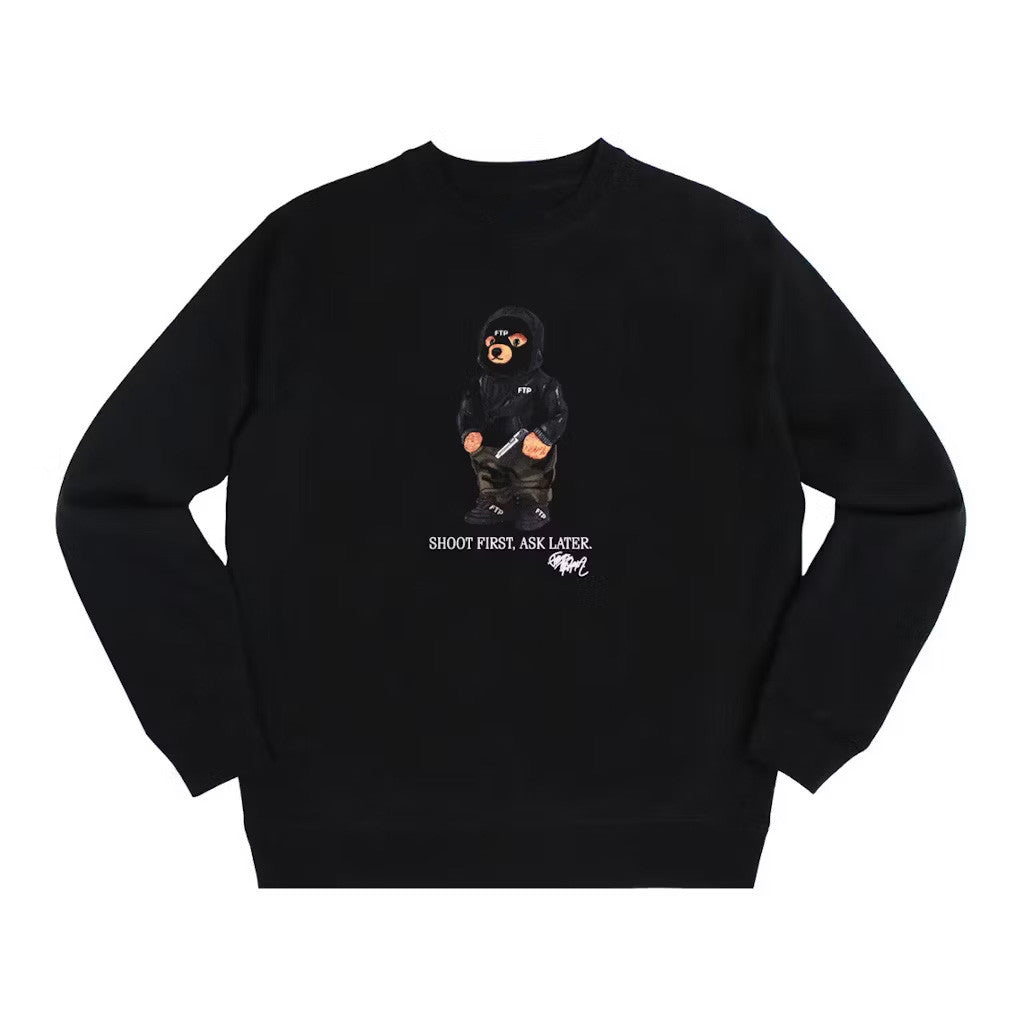 FTP Merch FTP Hooded Bear Crewneck Sweatshirt Gifts For Friends - Lilybirchmarket