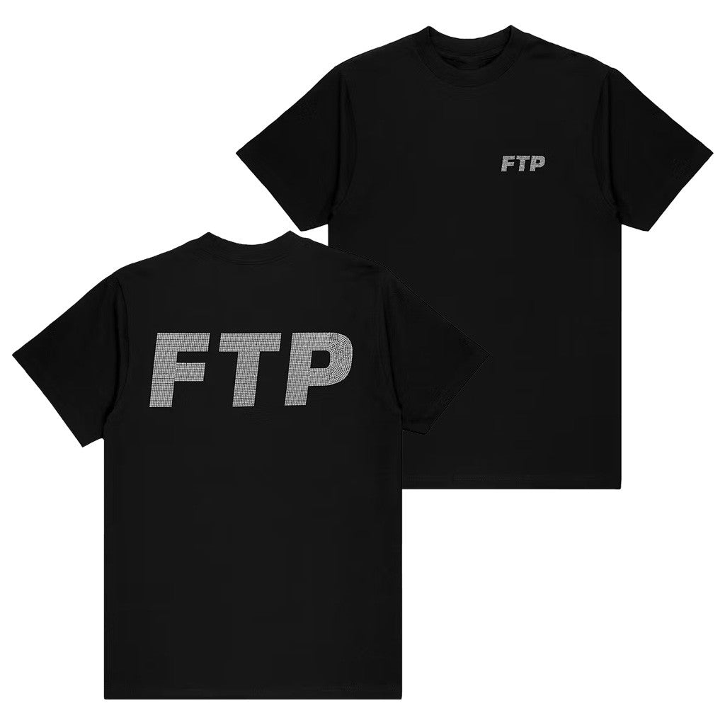 FTP Merch FTP Rhinestone Logo Black T-Shirt Gifts For Him - Lily Birch Market